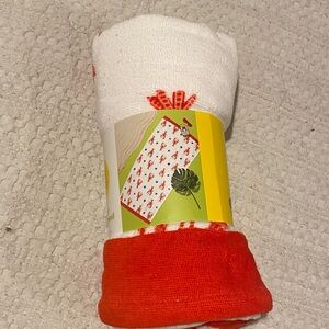 Red and White lobster towel